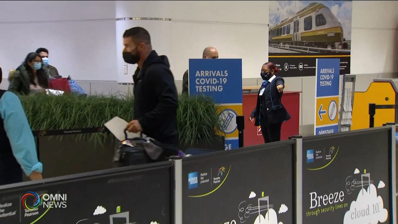 皮爾遜機場入境強制檢測今天開始實施 -- Feb 01, 2021 (ON)