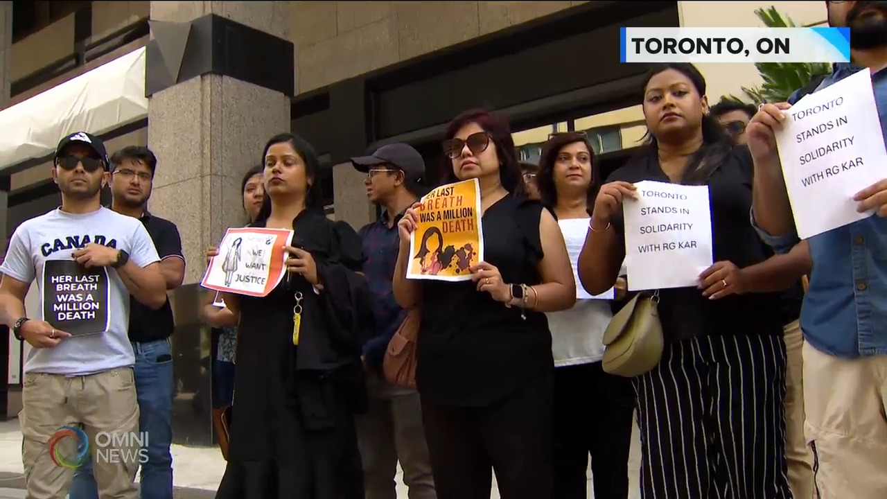 Calls for justice in Toronto after Kolkata doctor raped and murdered