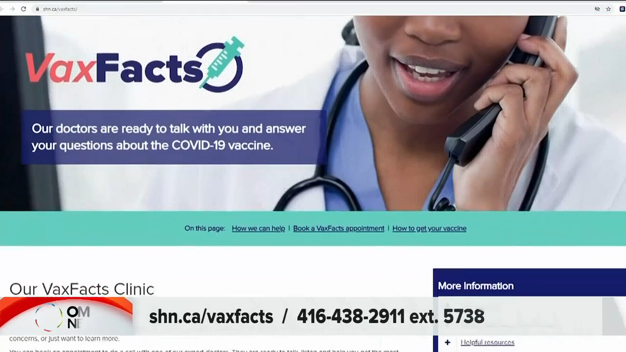 疫苗資訊平台 解答市民疫苗疑慮 -- Aug 03, 2021 (ON)