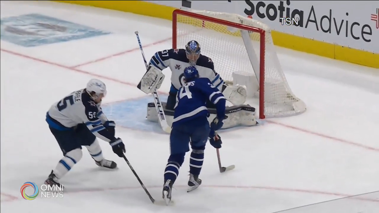 多倫多楓葉昨晚於加時擊敗溫尼泊噴射機 -- Mar 12, 2021 (ON)