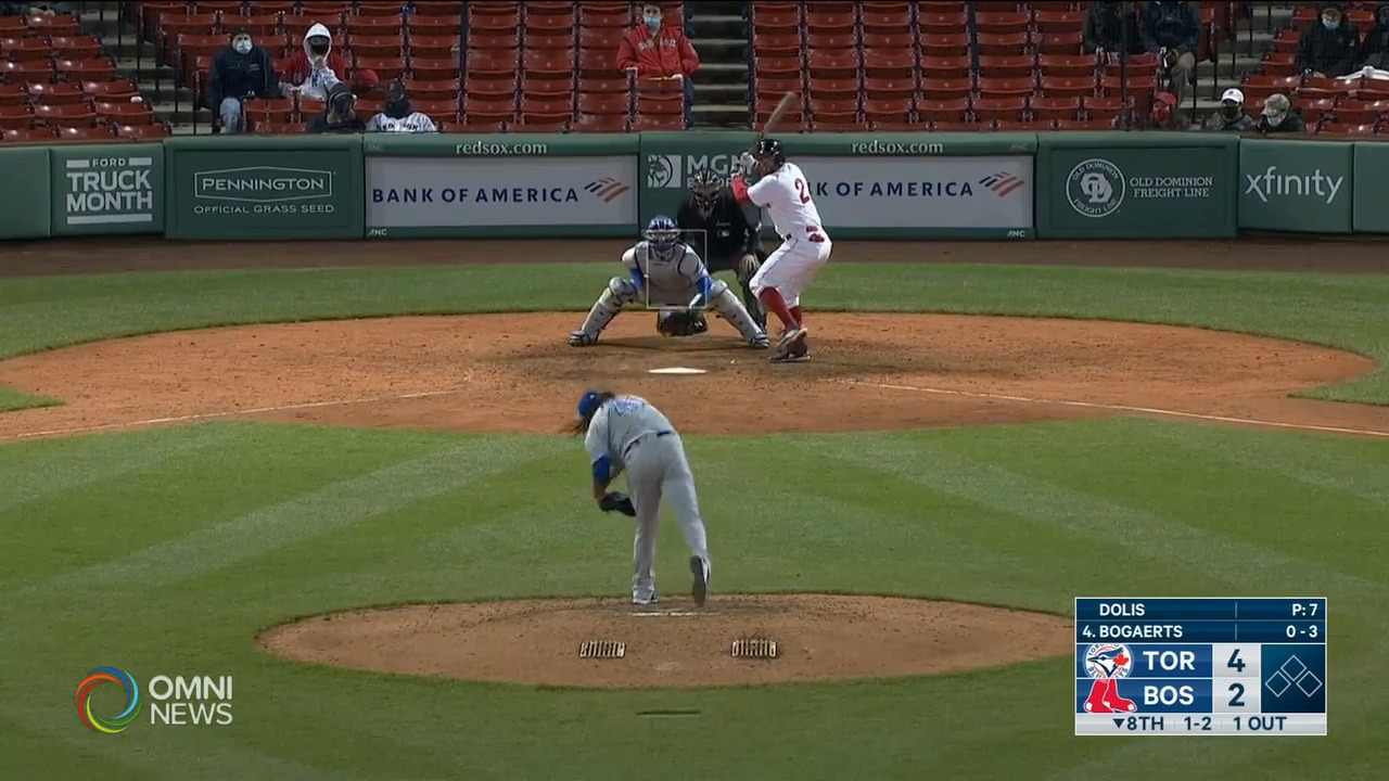 多倫多藍鳥力壓東區強隊波士頓紅襪 -- Apr 22, 2021 (ON)