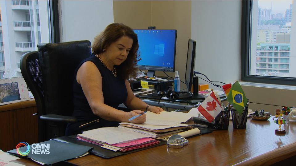 Brazilian general consul, Wanja Campos da Nóbrega, talks to OMNI