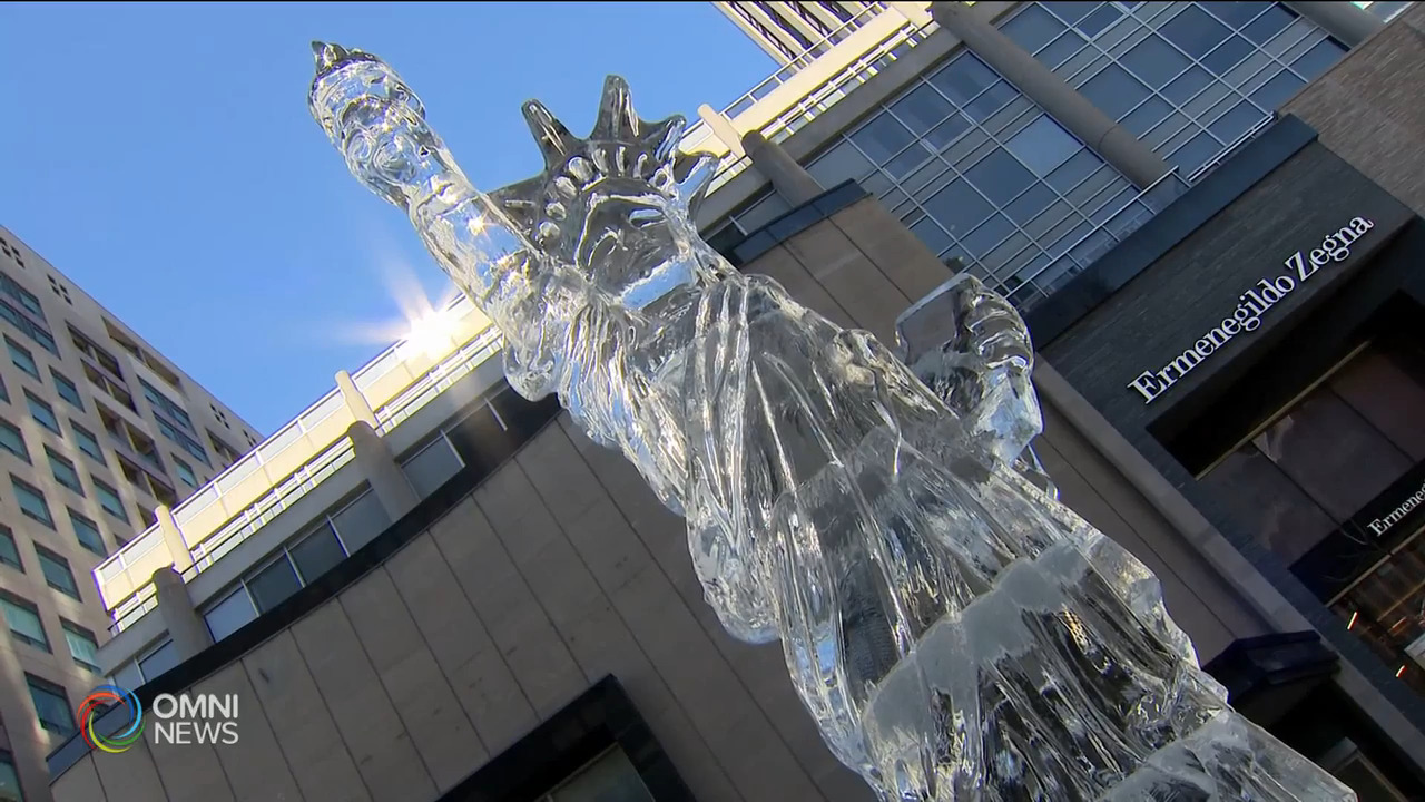 市中心Bloor-Yorkville冰雕展本週末舉行 -- Mar 12, 2021 (ON)