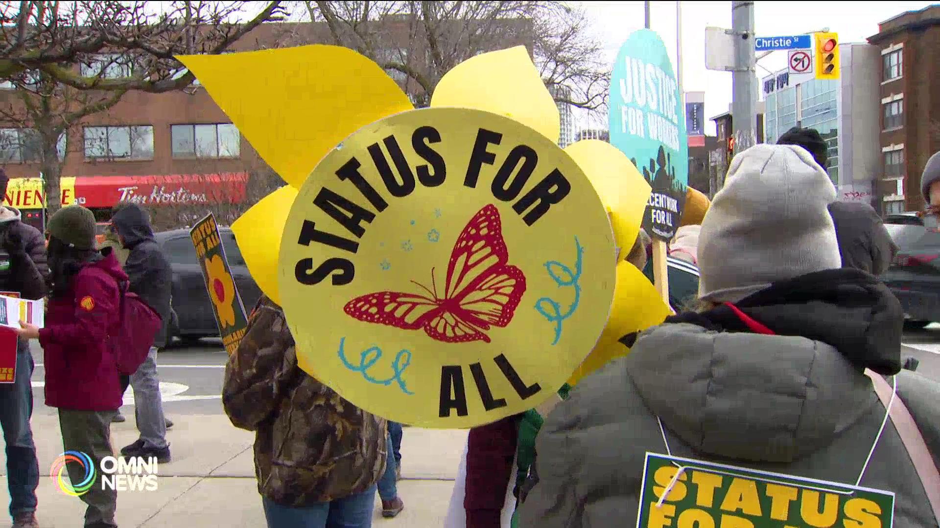 Panawagang status for all at paglaban ng racism hatid ng mga Migrants Rights Rallies sa Canada