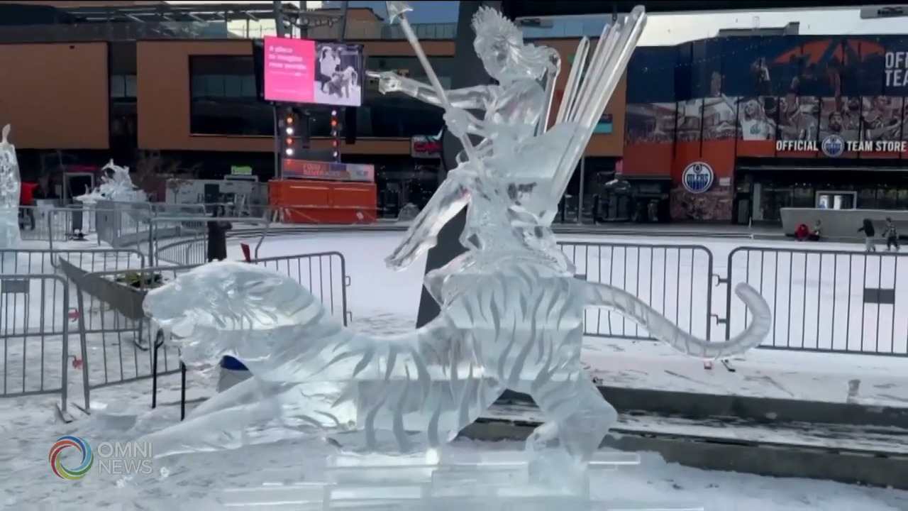 Nanalo ng 1st place ang isang Pinoy sa Chiseled Edmonton International Ice Carving Competition 2024