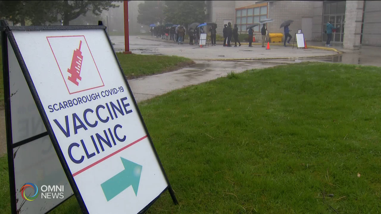 疫情重災區大型和流動接種中心全面開放 -- May 04, 2021 (ON)