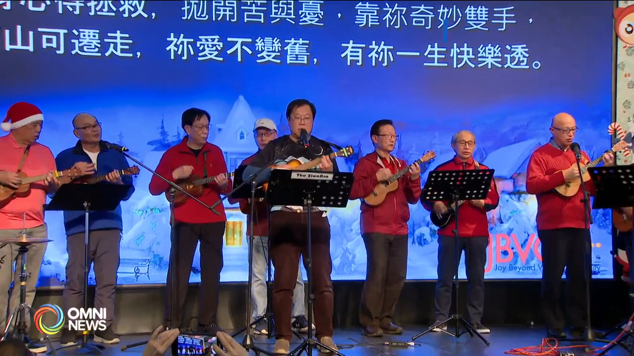 視障人士於商場舉行聖誕慶祝活動