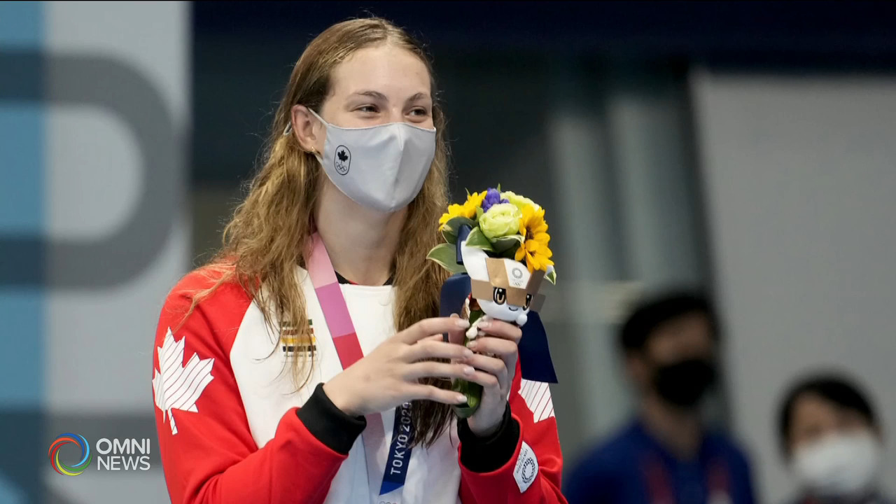 多倫多女泳將成本國歷來最多奧運獎牌選手 -- Jul 28, 2021 (ON)