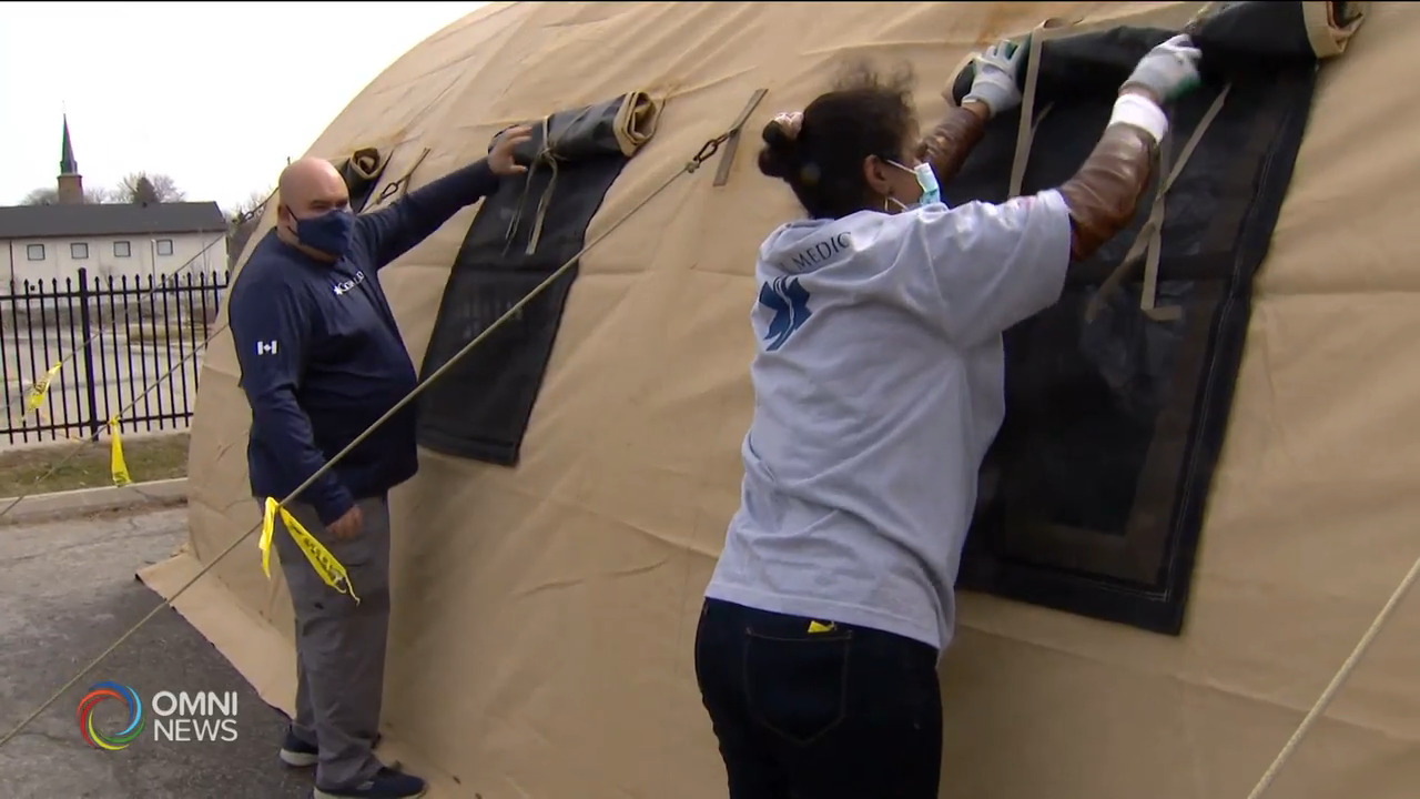 戶外帳篷為弱勢群體接種疫苗 -- Mar 24, 2021 (ON)