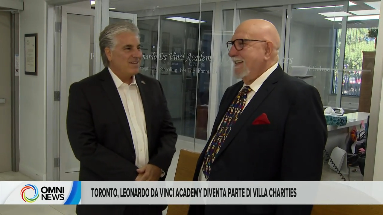 Toronto, la Leonardo Da Vinci Academy diventa parte di Villa Charities