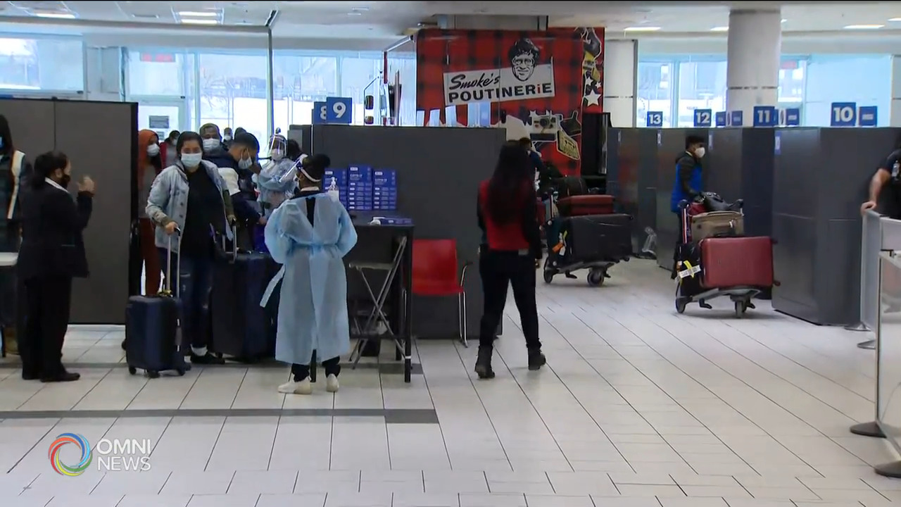 機場入境旅客今天開始強制入住酒店 -- Feb 22, 2021 (ON)