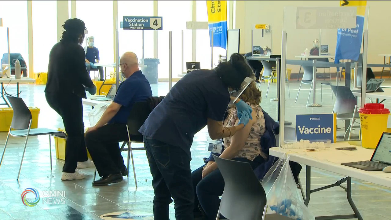 75至79歲荷頓區居民明天可預約接種疫苗 -- Mar 18, 2021 (ON)