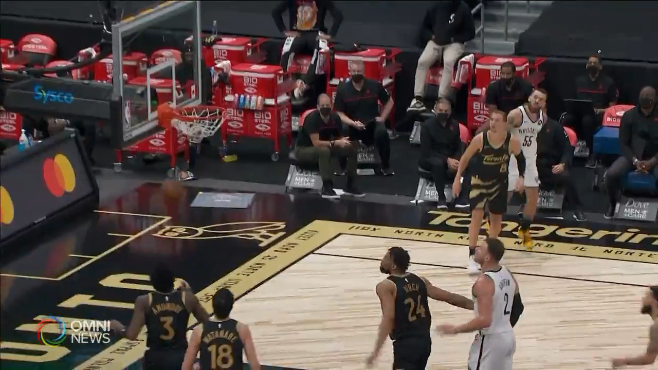 多倫多猛龍不敵東岸一哥籃網 -- Apr 28, 2021 (ON)