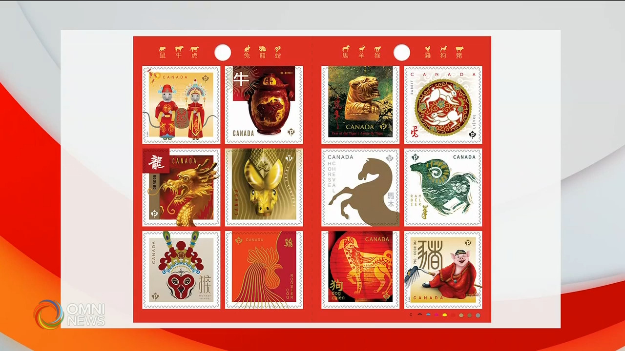 加拿大邮局推出12生肖纪念邮票合辑 － Feb 10, 2021