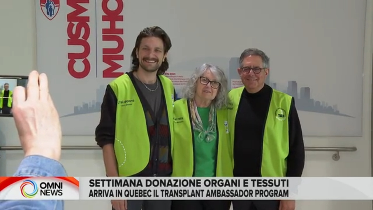 Settimana della donazione di organi, arriva in Quebec il Transplant Ambassador Program
