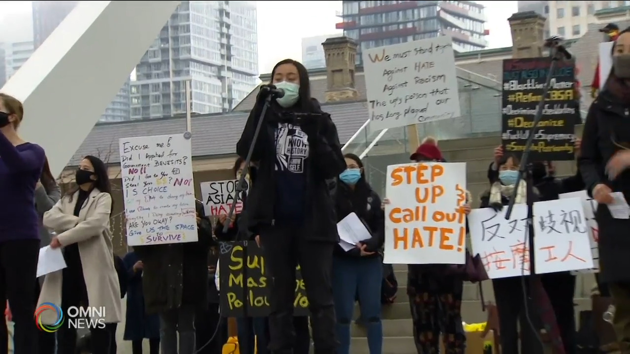 亚裔社区反对歧视亚裔集会游行－ Mar 29, 2021
