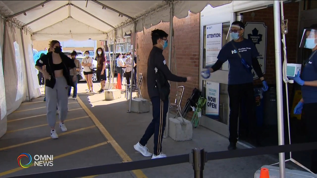 安省所有成人今日可預約接種疫苗 反應熱烈  -- May 18, 2021 (ON)