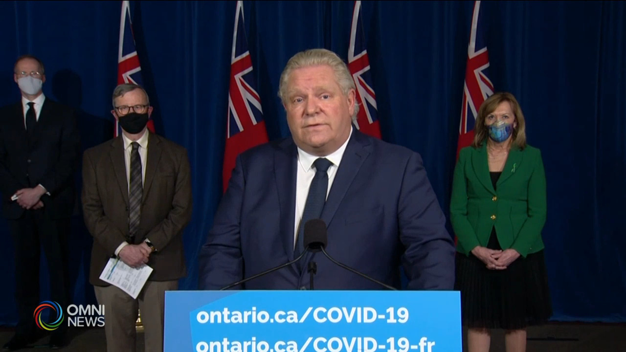 安省星期六凌晨開始全省緊急煞停 -- Apr 01, 2021