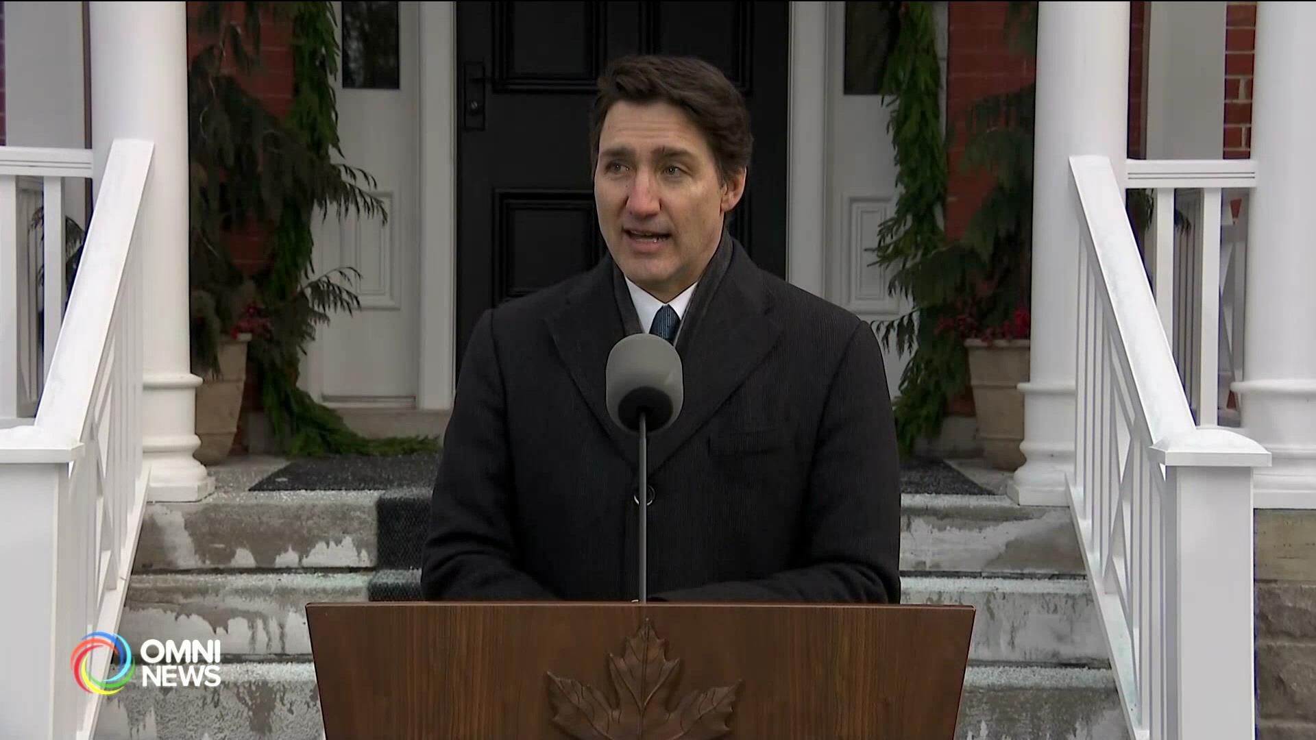 总理Justin Trudeau辞去自由党党魁