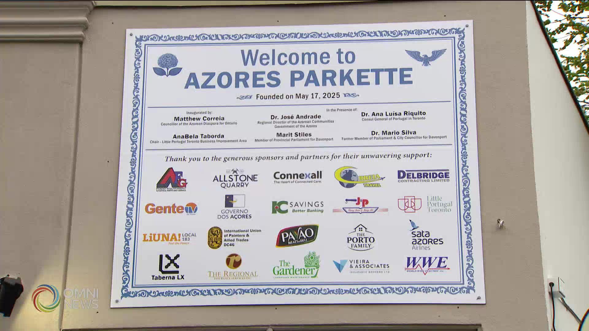 Azores Parkette Opening