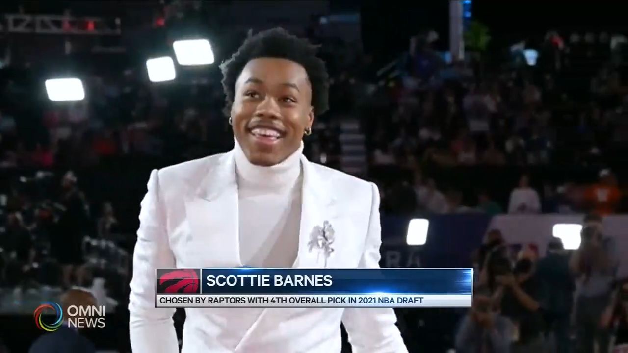 猛龙选秀选中前锋Scottie Barnes - Jul 30, 2021 (ON)