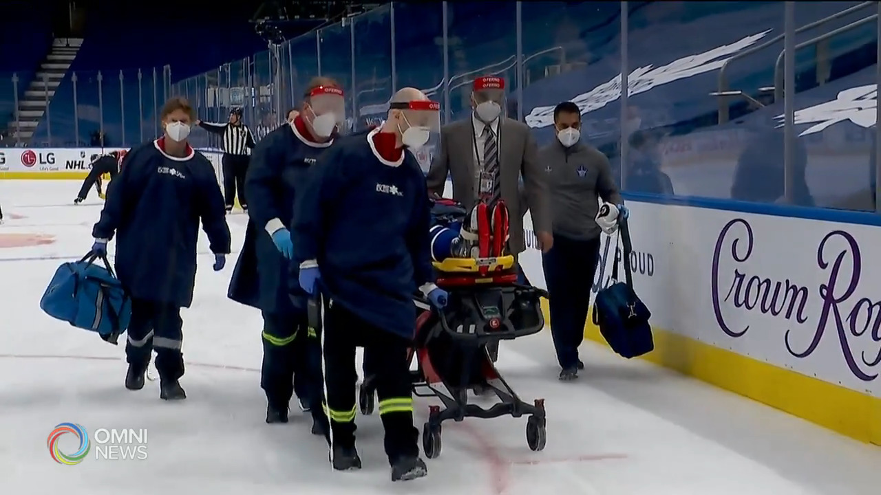 季後賽首戰多倫多楓葉賠了夫人又折兵 -- May 21, 2021 (ON)