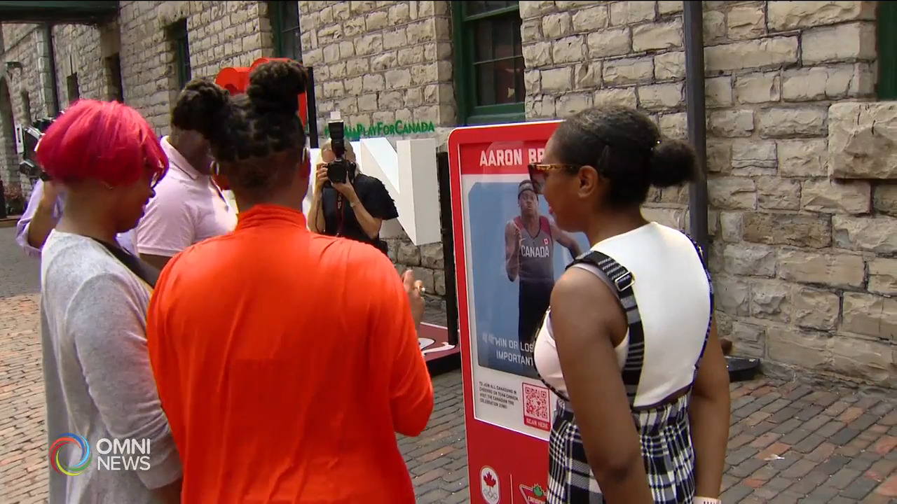 本國企業設置互動裝置 向奧運運動員打氣 -- Jul 20, 2021 (ON)