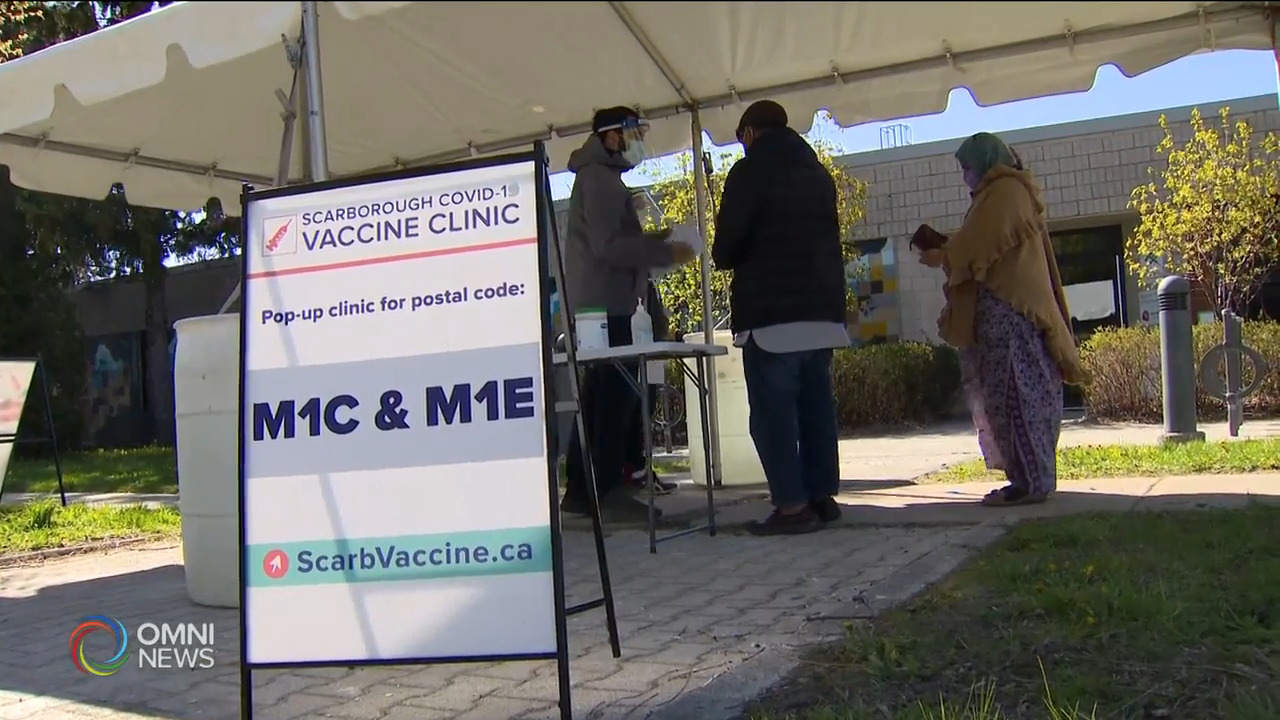 多市繼續開放多個流動疫苗診所 -- May 12, 2021 (ON)