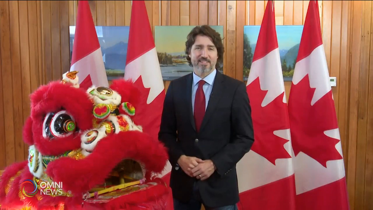 總理杜魯多舞獅點睛迎牛年 -- Feb 12, 2021 (ON)