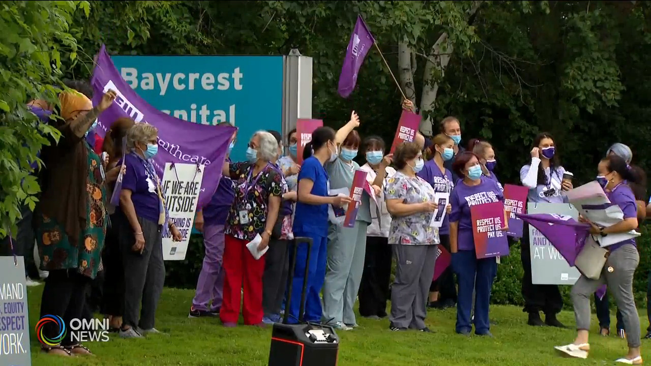 醫護人員促請省府撤回124號法案 -- Jul 27, 2021 (ON)