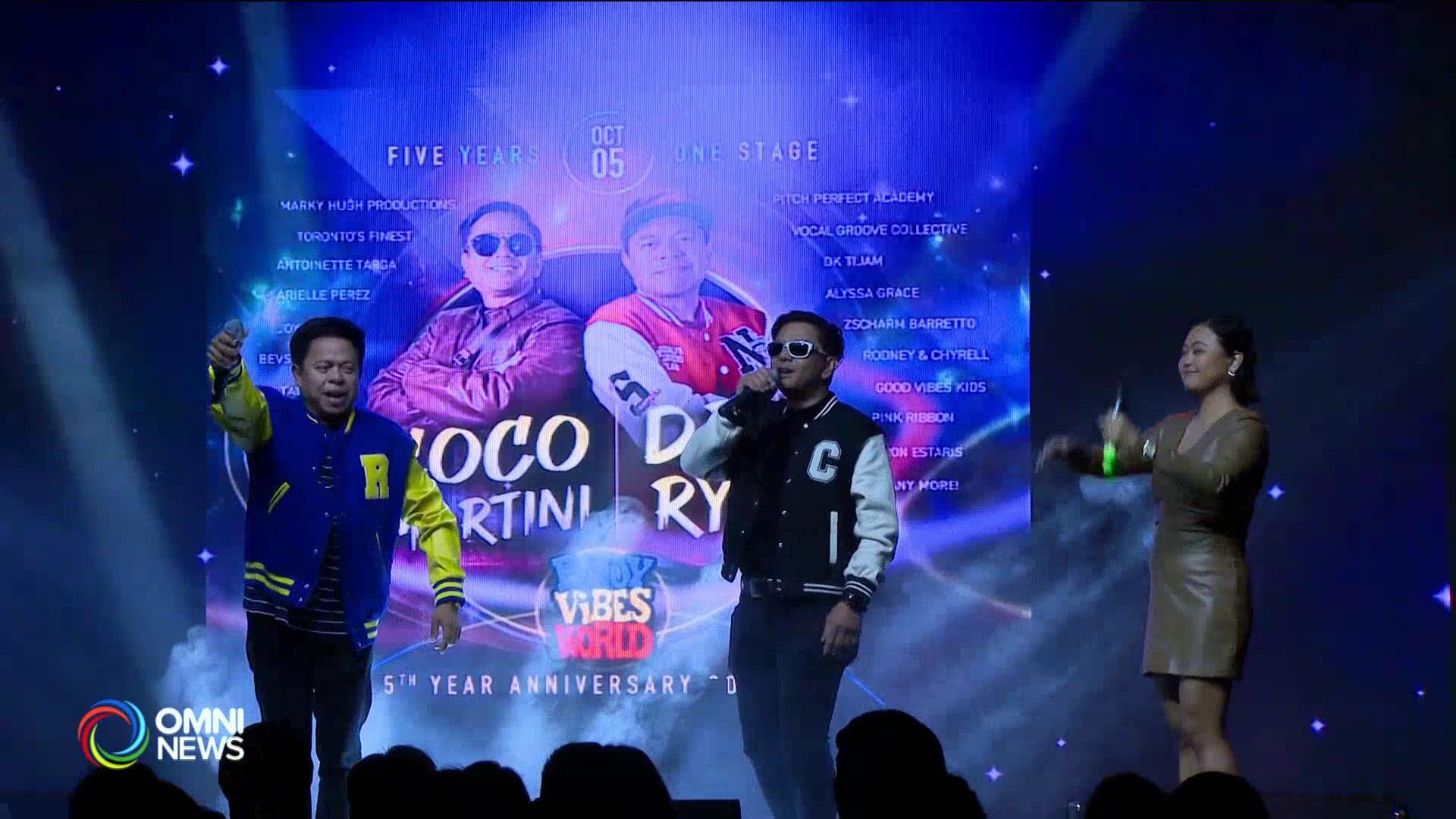 “Good vibes” concert bilang pagdiriwang sa ika-5 taon ng Fil-Can radio show Pinoy Vibes World