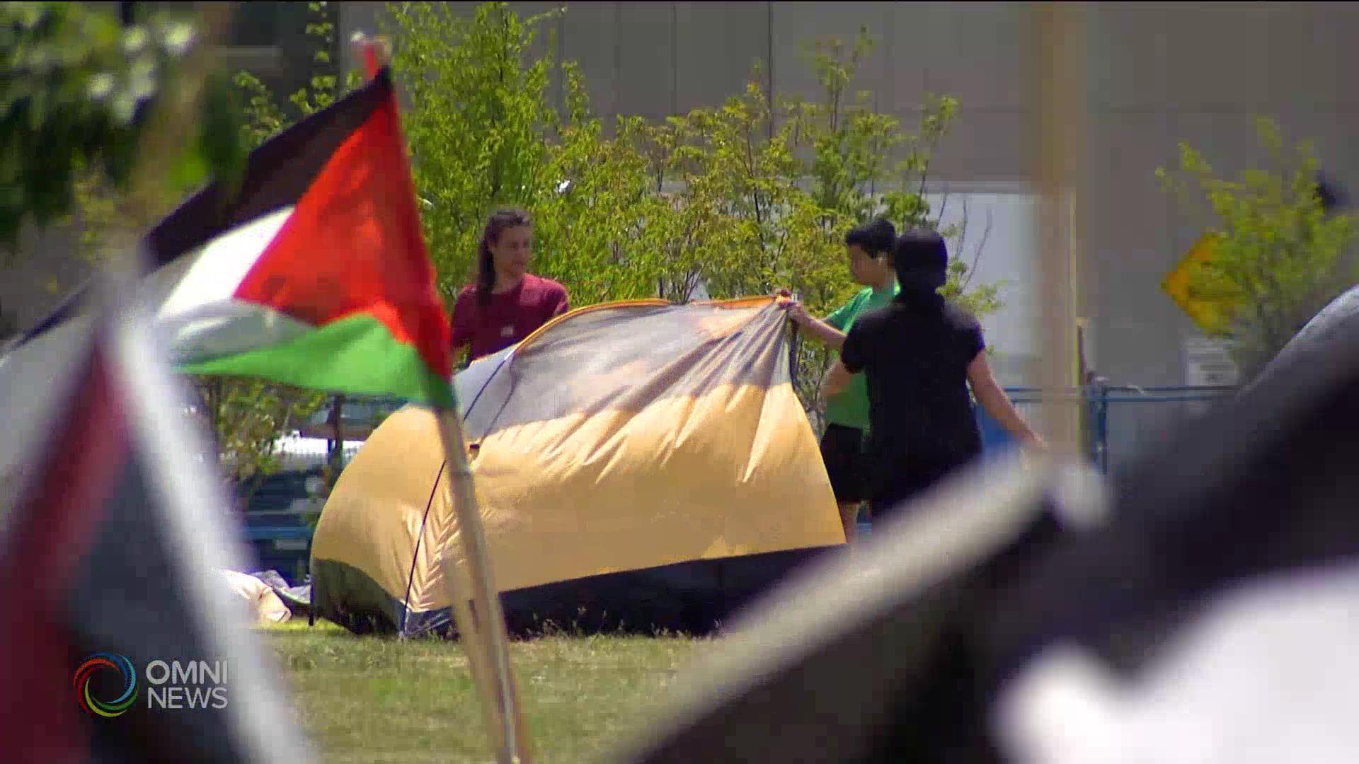 Pro-Palestine encampment sa University...