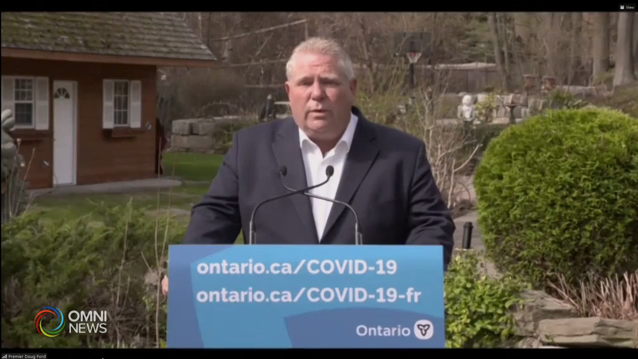 省長為倉卒頒佈嚴厲防疫措施道歉 -- Apr 22, 2021 (ON)