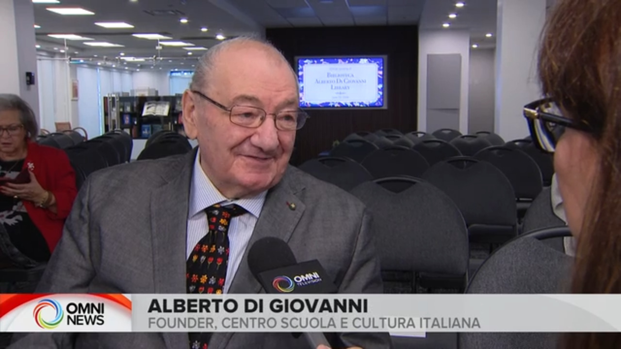 Toronto, una nuova biblioteca dedicata a Alberto Di Giovanni