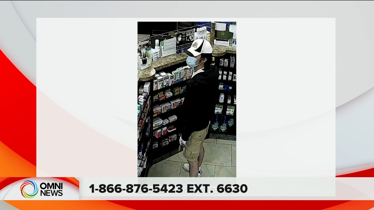 约克区警队通缉药房抢案亚裔嫌犯－ Jul 16, 2021