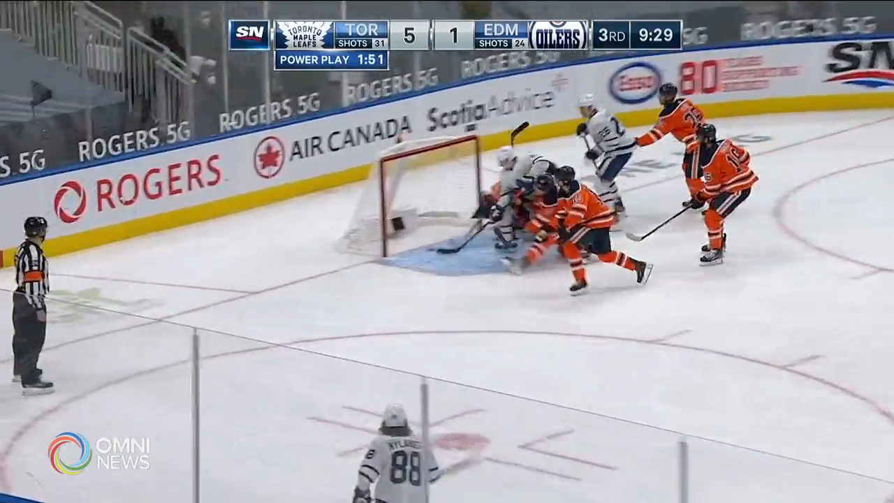多倫多楓葉6比1大勝愛民頓油人 -- Mar 04, 2021 (ON)