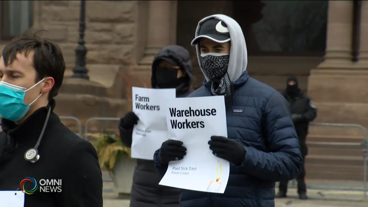 安省朝野黨派，對落實有薪病假各執一詞 -- Feb 05, 2021 (ON)