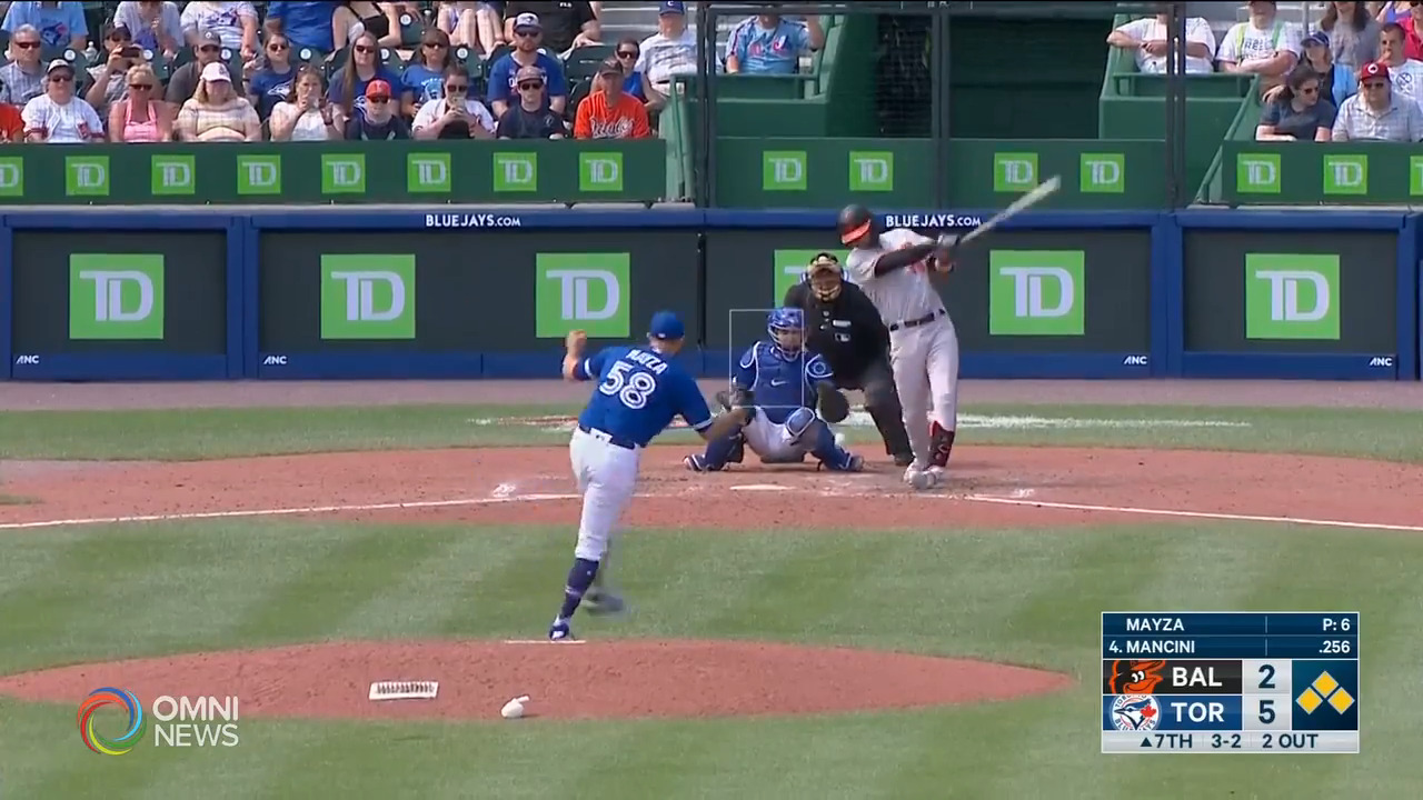 多倫多藍鳥週日擊敗巴爾迪摩金鶯 -- Jun 28, 2021 (ON)