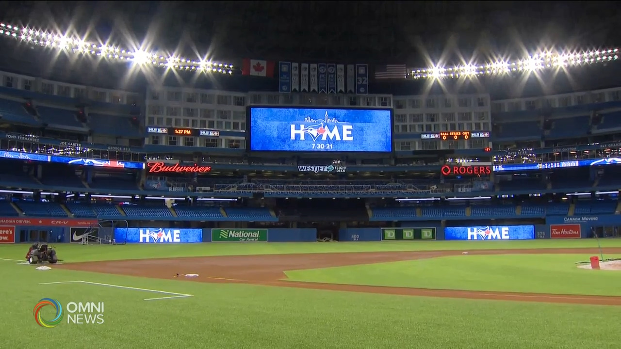 多伦多蓝鸟主场比赛安全規定－ Jul 29, 2021 (ON)