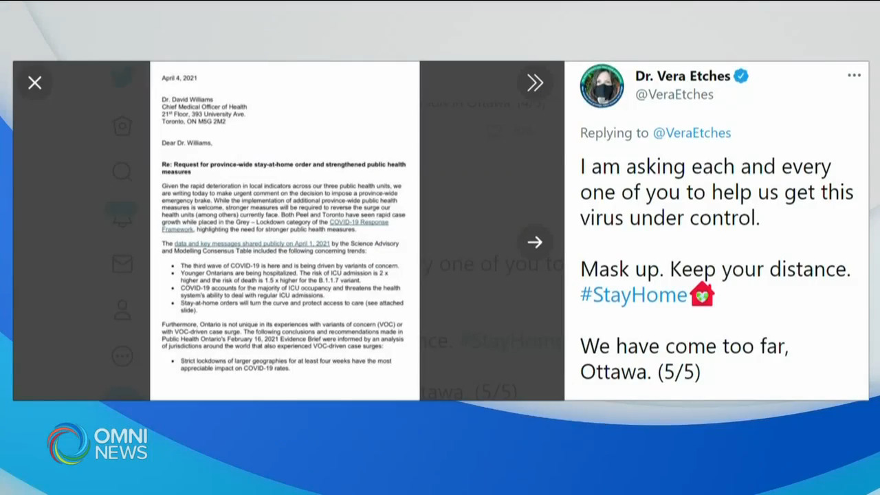 華裔市民普遍支持再頒佈居家令 -- Apr 06, 2021(ON)