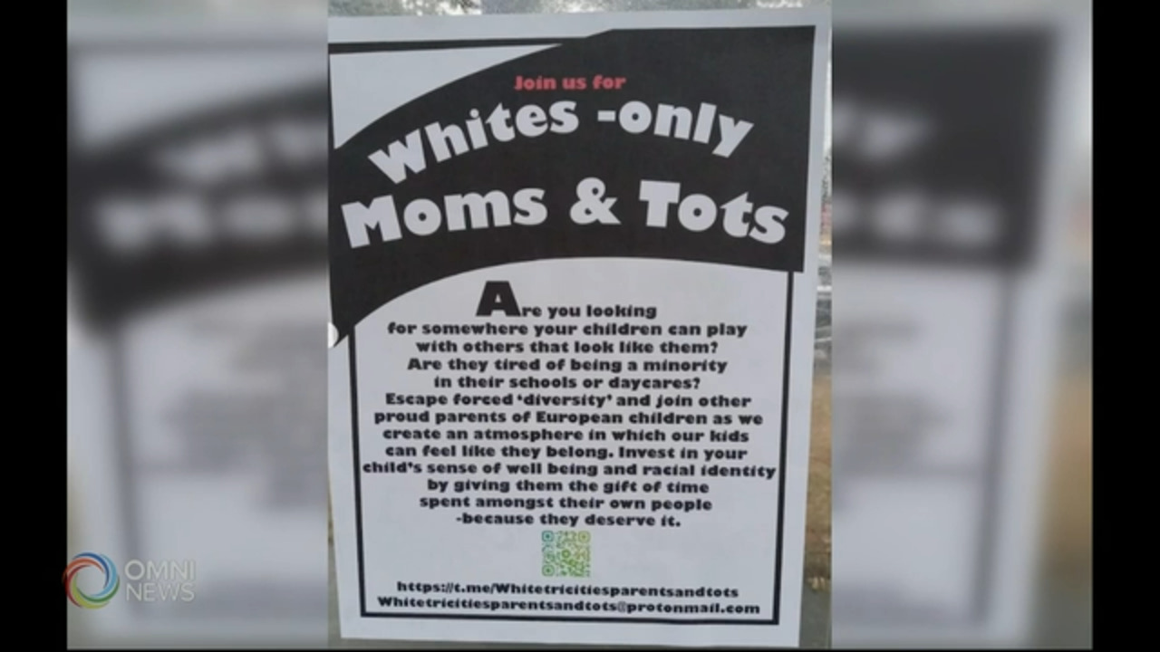'Whites-only' posters in BC sparks anger