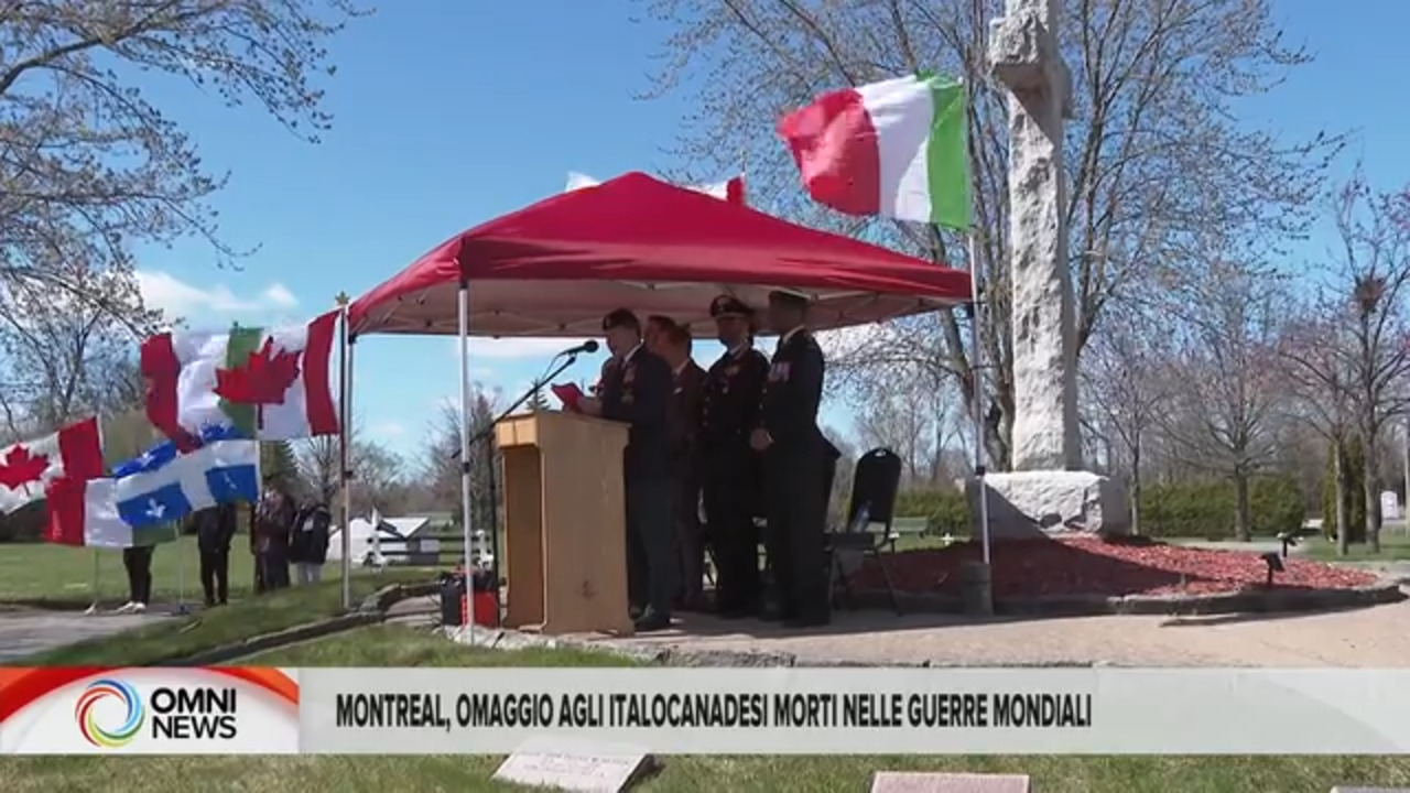 Montreal, omaggio agli italocanadesi morti nelle guerre mondiali
