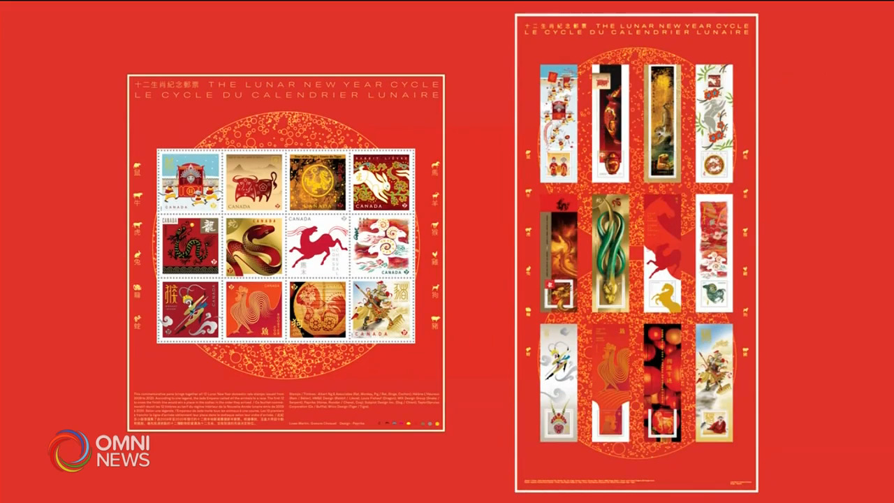 加拿大郵政局推出12生肖回顧郵票組合 -- Feb 10, 2021 (ON)