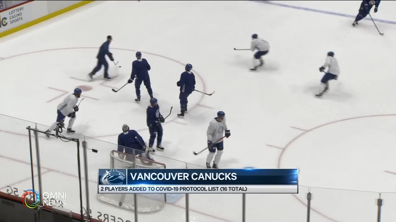 NHL溫哥華加人隊更多隊職員須要隔離 -- Apr 05, 2021 (ON)