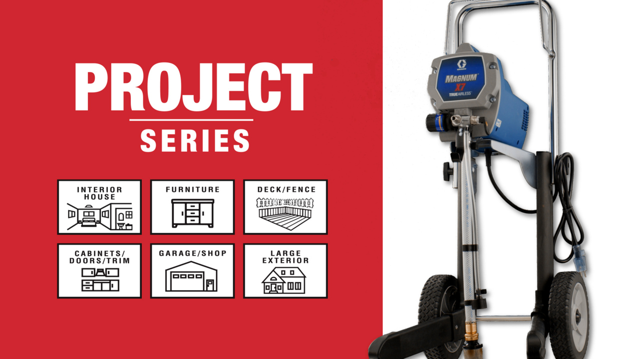 Graco Magnum X7 Cart Airless Paint Sprayer with 4 ft. whip hose and  Pressure Roller Kit 18F010 - The Home Depot