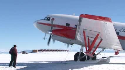 Antarctica McMurdo Williams Field Basler Turbo DC 3