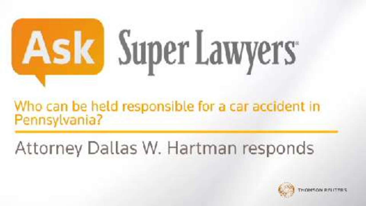 Who Can Be Held Responsible For A Car Accident 