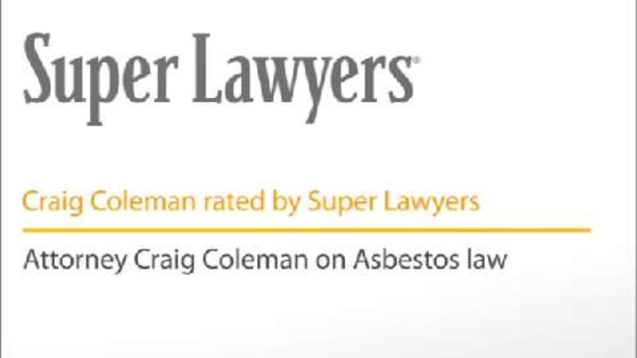 Craig Coleman, Pittsburgh Asbestos Exposure Attorney 